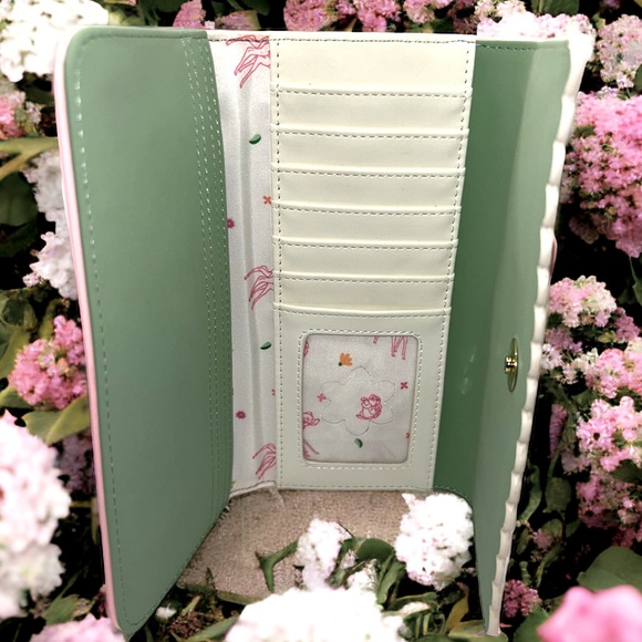 Loungefly Disney Bambi Springtime Gingham Crossbody Bag Wallet Set - Picture 8 of 8